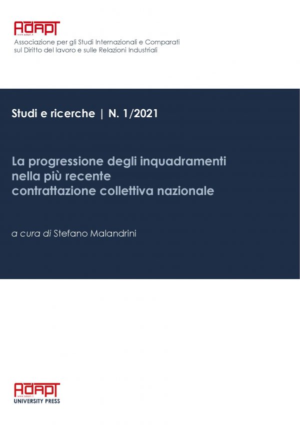 La progressione degli inquadramenti nella più recente contrattazione collettiva nazionale