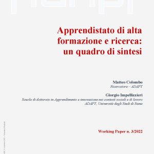 Apprendistato di alta formazione e ricerca: un quadro di sintesi