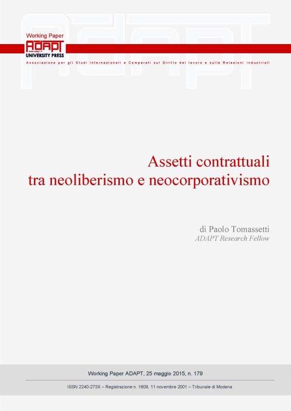 Assetti contrattuali tra neoliberismo e neocorporativismo