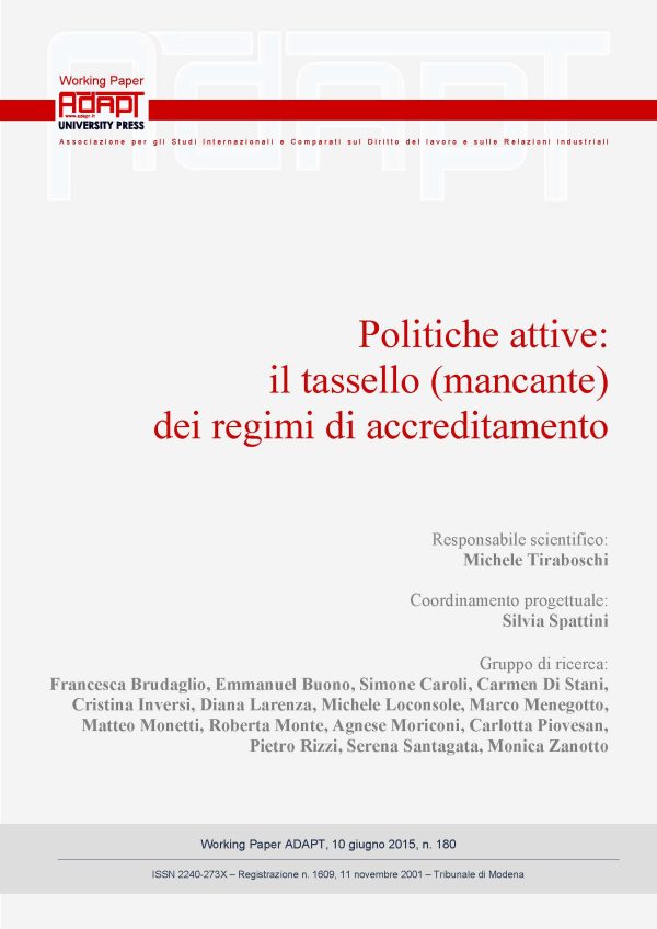 Politiche attive: il tassello (mancante) dei regimi di accreditamento