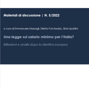 Una legge sul salario minimo per l’Italia? Riflessioni e analisi dopo la direttiva europea