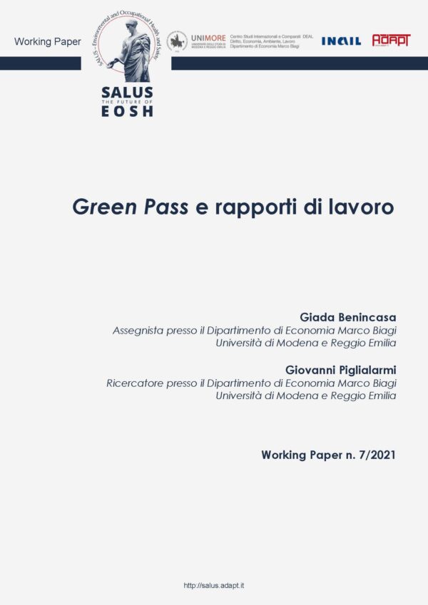 Green Pass e rapporti di lavoro